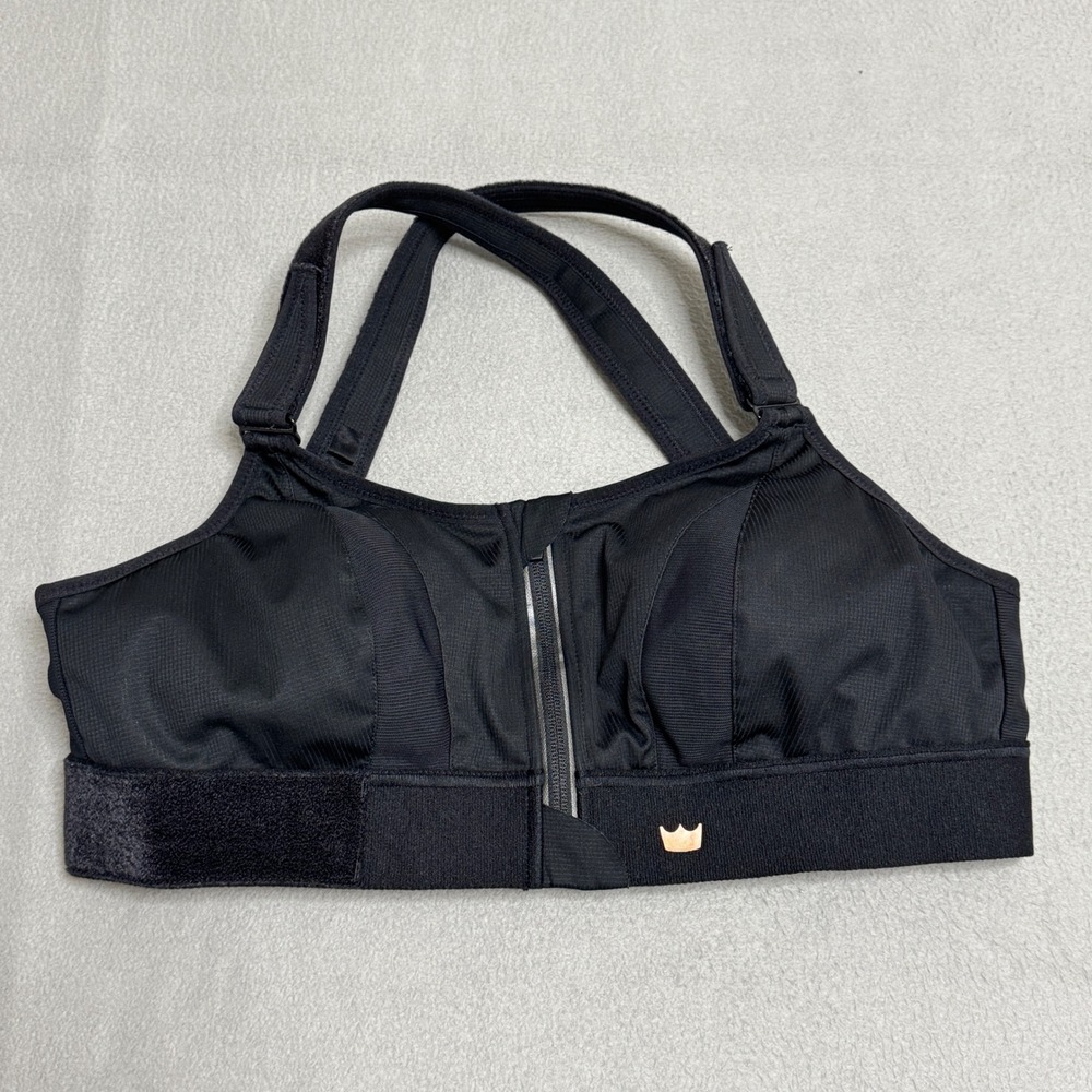 Shefit Ultimate Sports Bra Womens 1 Luxe Black High Impact‎ Front Zip Adjustable